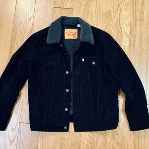 Levi's Sherpa-Lined Corduroy Trucker Jacket